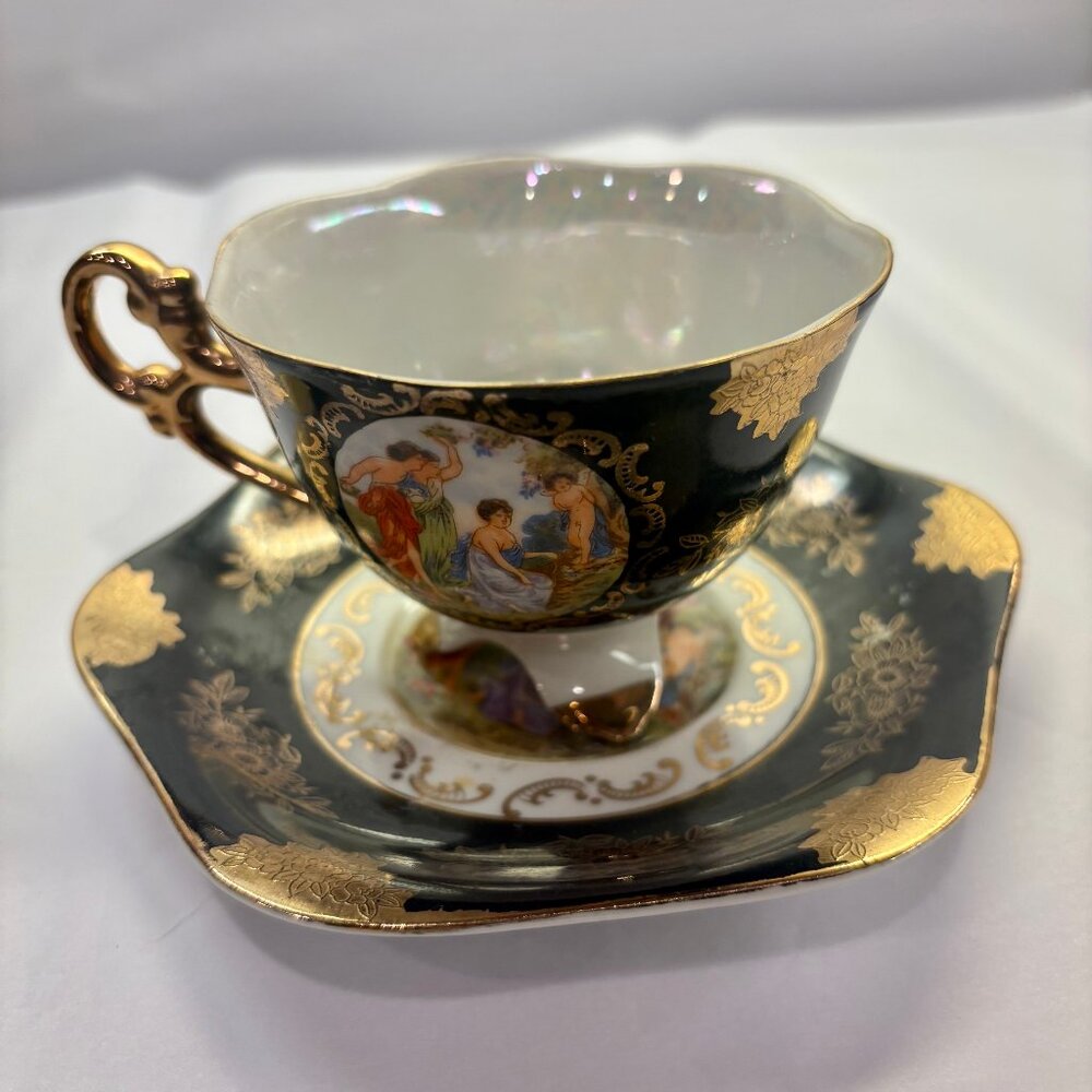 Stafford 1950's Vintage Bone China Teacup & Saucer